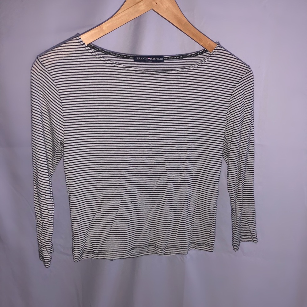 Brandy Melville Striped Crop Top